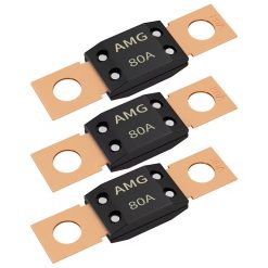 80A MEGA/AMG-Style Fuse Link Set with M8 Bolt Terminals