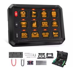 Backlit Touch Switch Panel with Electronic Relay Control System